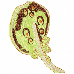 Stingray Embroidery Design 3